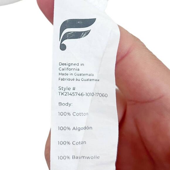 Fabletics White Racerback Tank Top Sz XL - Picture 3 of 5